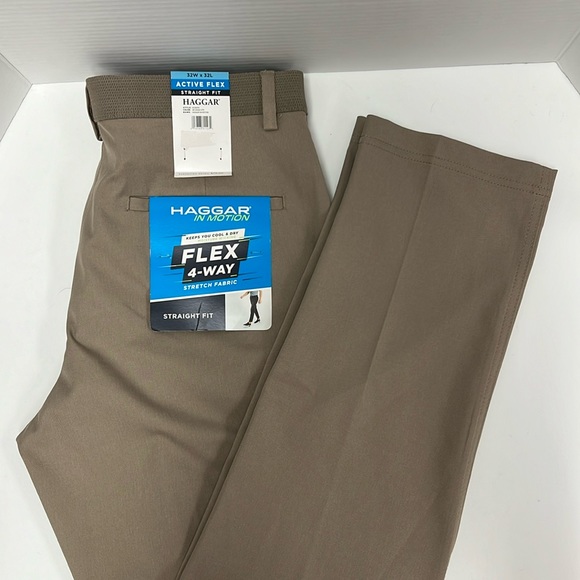 Haggar Other - NWT Haggar Active Flex Straight Fit Pants 32x32 SOLD IN STORE